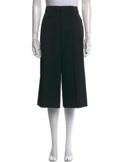 Pre-owned Celine Wool Wide Leg Pants W/ Tags In Black