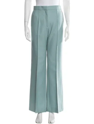 Pre-owned Celine Wool Wide Leg Pants W/ Tags In Blue