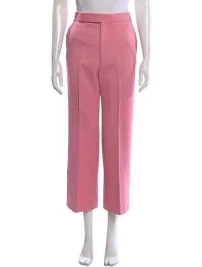 Pre-owned Celine Wool Wide Leg Pants W/ Tags In Pink