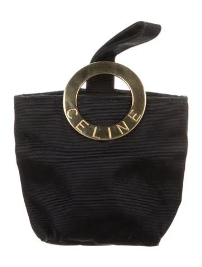 Pre-owned Celine Wristlet In Black