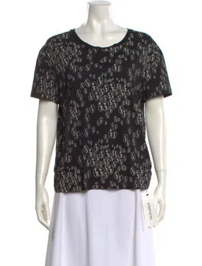 Pre-owned Celine X Christian Marclay Graphic Print T-shirt In Black