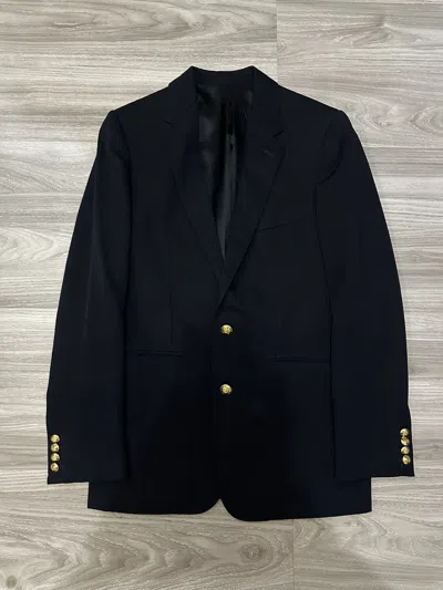 Pre-owned Celine X Hedi Slimane Celine By Hedi Slimane Blazer Jacket In Black
