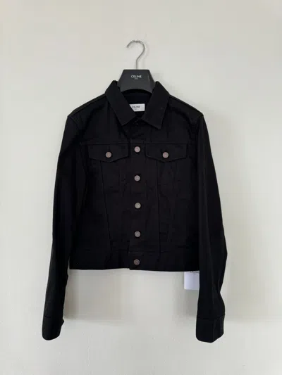 Pre-owned Celine X Hedi Slimane Celine Denim Jacket Xs In Black