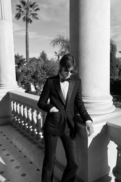 Pre-owned Celine X Hedi Slimane Celine Le Smoking Tuxedo Suit 44 In Black