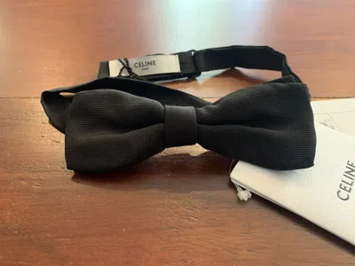 Pre-owned Celine X Hedi Slimane Fw'19 Bow Tie In Black