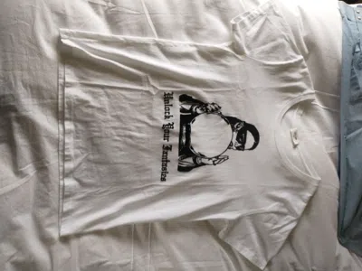 Pre-owned Celine X Hedi Slimane Fw19 Unlock Your Fantasies T-shirt Medium In White