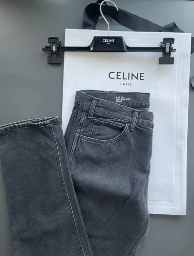 Pre-owned Celine X Hedi Slimane Sold Out Super Hedi Slimane 19fw Runway Denim In Black