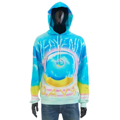 Pre-owned Celine X Marcelo Lavin 1150$ Heavenly Days Print Hoodie - Cotton Fleece In Multicolor