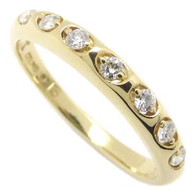 Pre-owned Celine Yellow Gold (18k) Band Ring ()