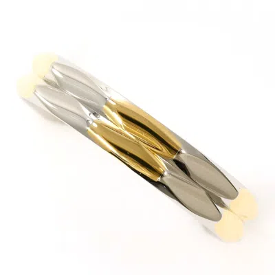 Pre-owned Celine Yellow Gold (18k) Platinum 850 Band Ring ()
