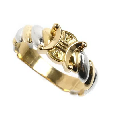 Pre-owned Celine Yellow Gold (18k) Platinum 900 Band Ring ()