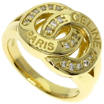 Pre-owned Celine Yellow Gold Yellow Gold (18k) Band Ring ()