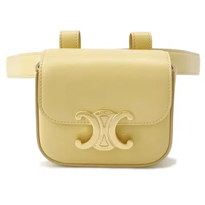 Pre-owned Celine Yellow Leather Fanny Pack Sling Bag ()