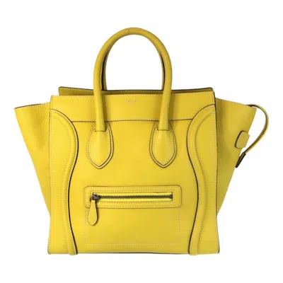 Pre-owned Celine Yellow Leather Handbag Tote Bag ()