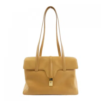 Pre-owned Celine Yellow Leather Shoulder Bag ()
