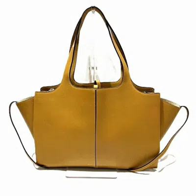 Pre-owned Celine Yellow Leather Tote Bag ()