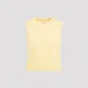 Celine Wool Knit Sleeveless Gilet In Yellow