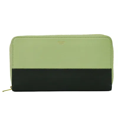 Pre-owned Celine Zip Around Leather Wallet ()