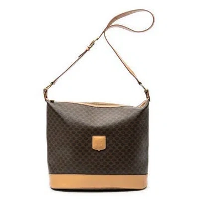 Pre-owned Celine Zip Messenger In Brown
