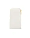 Celine Céline Zipped Compact Card Holder In White