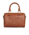 Celine Zippered Shoulder Bag In Brown