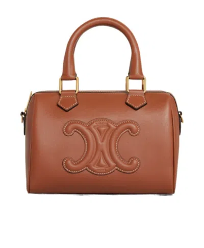 Celine Zippered Shoulder Bag In 04lu