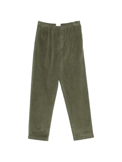 Cellar Door Alfred Corduroy-texture Trousers In Green