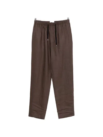 Cellar Door Alfred Straight-leg Trousers In Brown