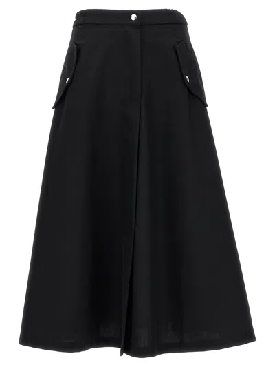 Cellar Door Ari Midi Skirt In Black