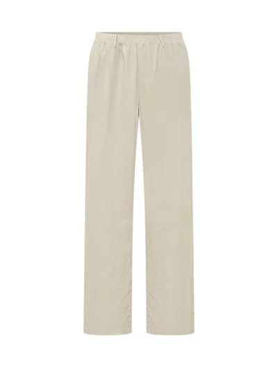 CELLAR DOOR MEN BEIGE RELAXED ELASTICATED PANTS