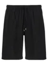 Cellar Door Black Jago Bermuda Shorts In Black