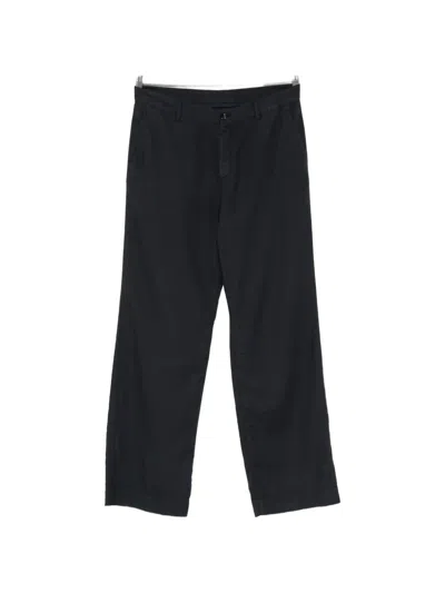 Cellar Door Button-detail Trousers In Blue