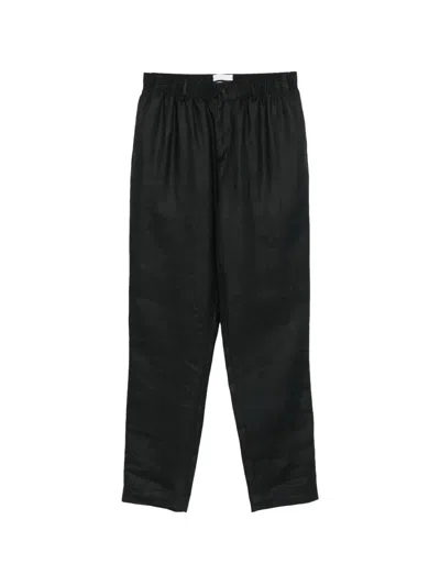 Cellar Door Ciak Tapered Trousers In Black