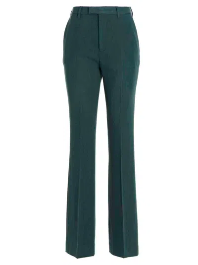 Cellar Door Vivian Flared Trousers In Green