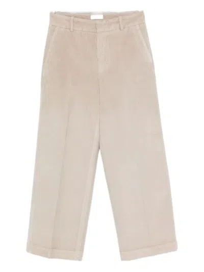 Cellar Door Corduroy Trousers In Neutral