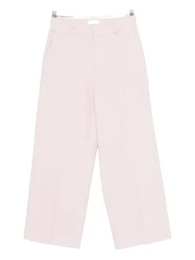 Cellar Door Corduroy Wide-leg Trousers In Pink