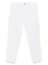 Cellar Door Cambridge Cotton Blend Chinos In Weiss