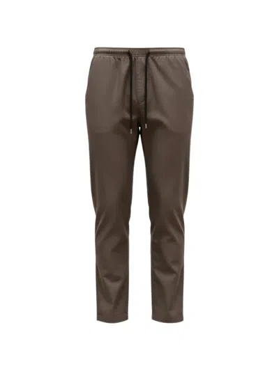 Cellar Door Drawstring Track Pants In Brown