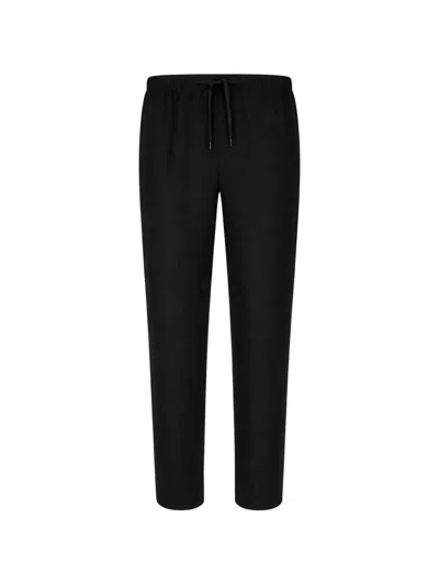 Cellar Door Drawstring-waist Trousers In Black