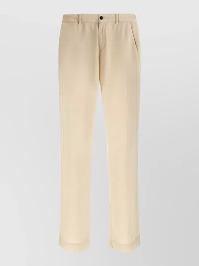 Cellar Door Drift Tailored Pants Belt Loops Side Pockets In Animal Print