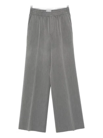 Cellar Door Elastic-waist Trousers In Gray