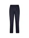 Cellar Door Elasticated Trousers In Blue