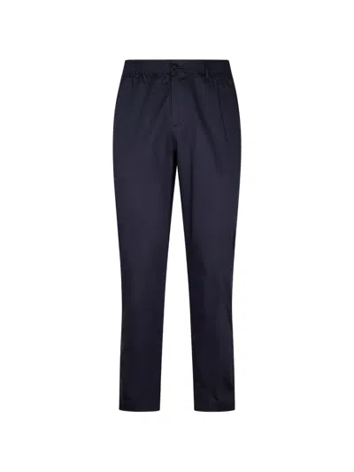 Cellar Door Elasticated Trousers In Blue
