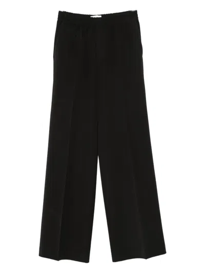 Cellar Door Elasticated-waist Trousers In Black