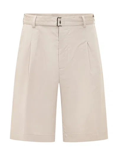 Cellar Door Essential Bermuda Shorts In Beige