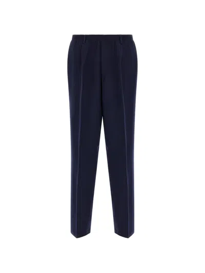 Cellar Door Ezio Darted Straight-leg Trousers In Blue