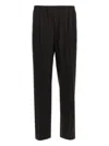 Cellar Door Ezio Elastic-waistband Trousers In Black