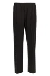 Cellar Door Ezio Elastic-waistband Trousers In Black
