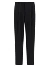 Cellar Door Ezio Elastic-waistband Trousers In Black