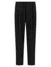 Cellar Door Ezio Elastic-waistband Trousers In Black